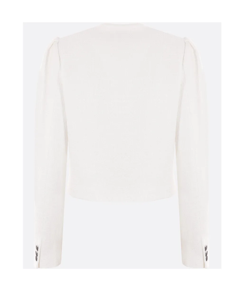 Double-Breasted Bouclé Jacket