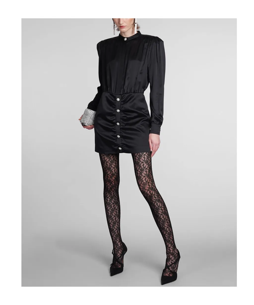 Ruched Detail Satin Dress
