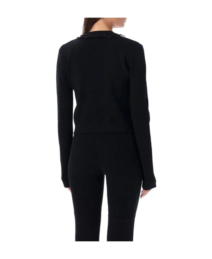 Logo Detailed Buttoned Cardigan