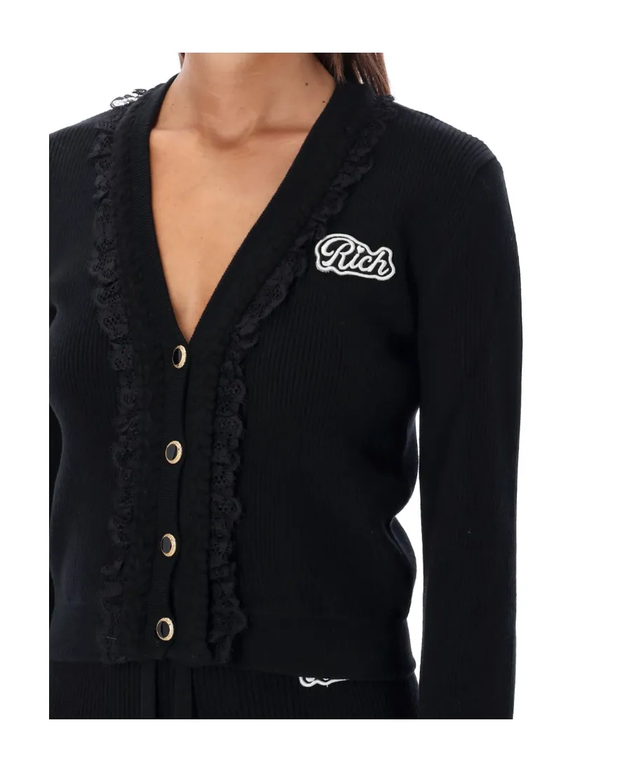 Logo Detailed Buttoned Cardigan