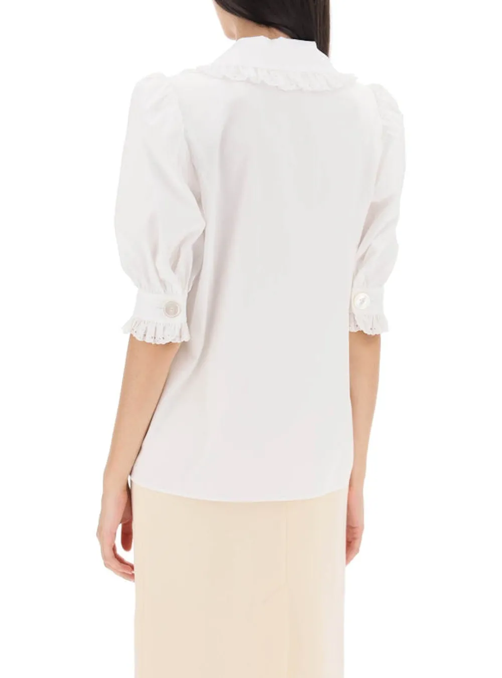 Embroidered-Floral Blouse
