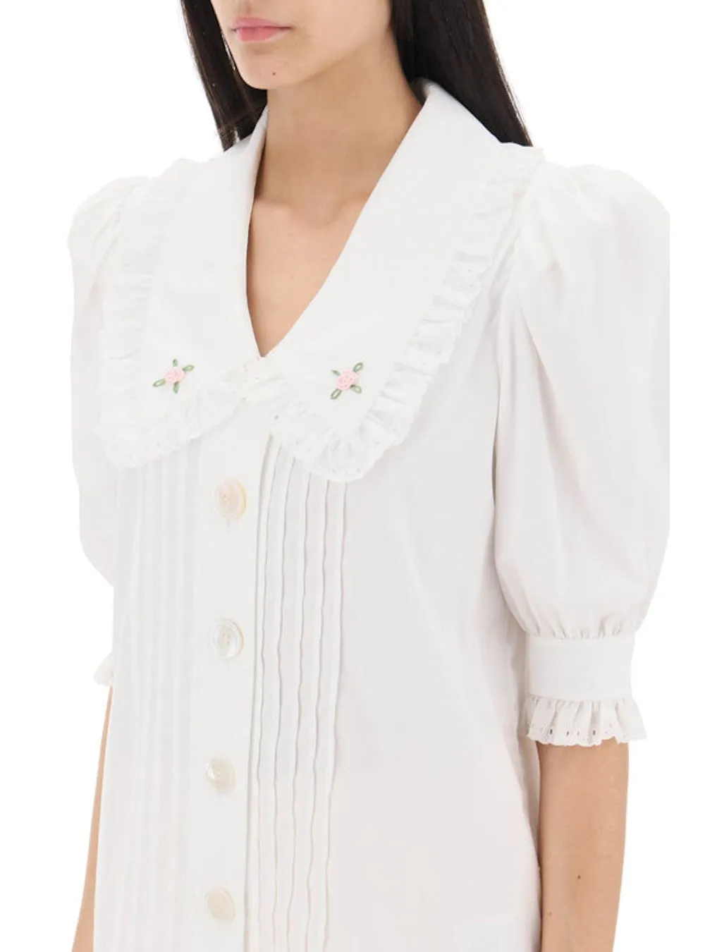 Embroidered-Floral Blouse