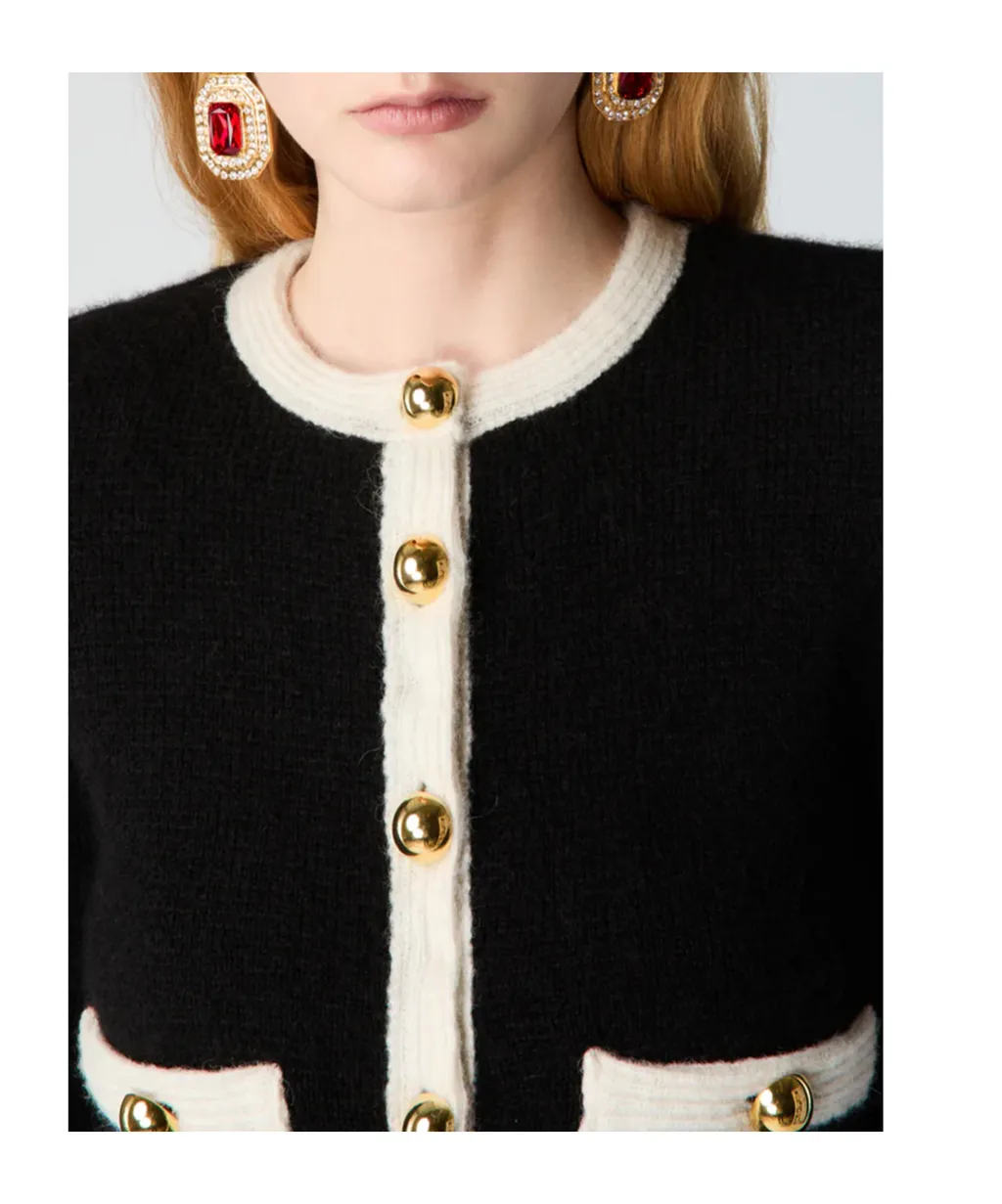 Knitted Cropped Cardigan