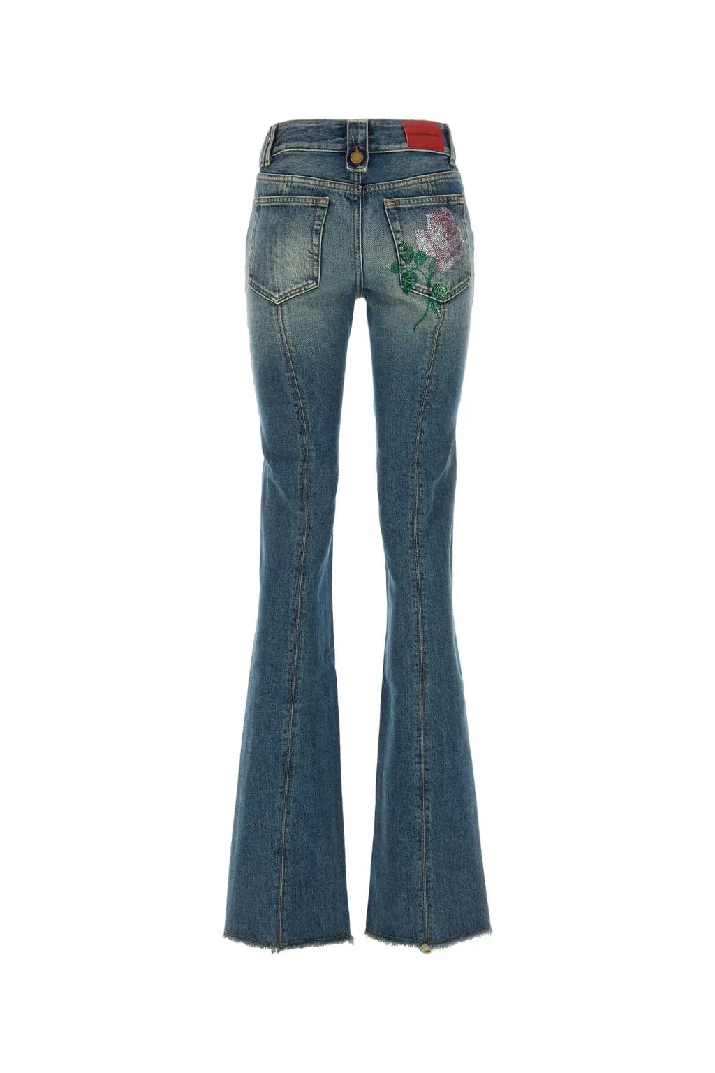 Slim Fitted Flared Denim Jeans