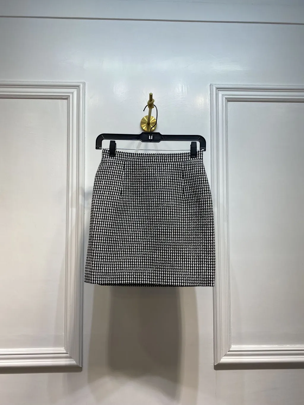 Checkered Slim Skirt