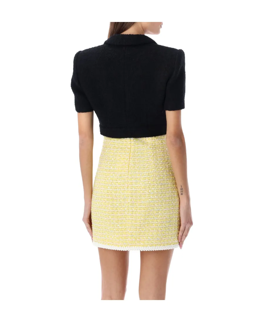 Short-Sleeve Crop Jacket