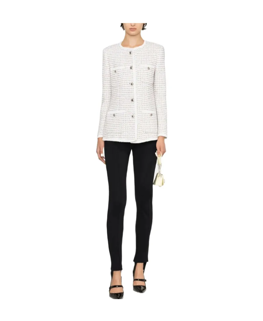 Straight Hem Buttoned Jacket
