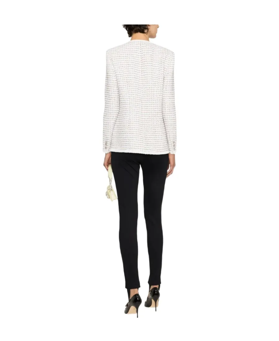 Straight Hem Buttoned Jacket