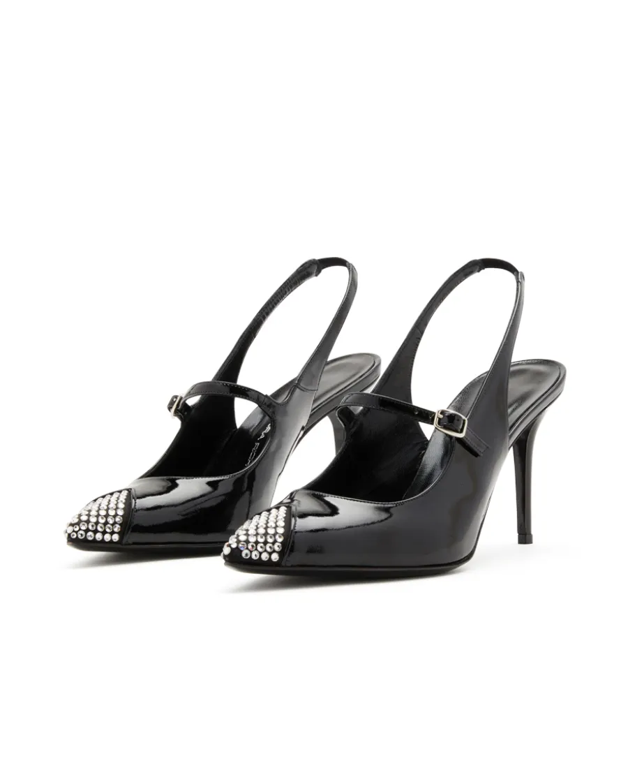 Embellished Slingback Pumps