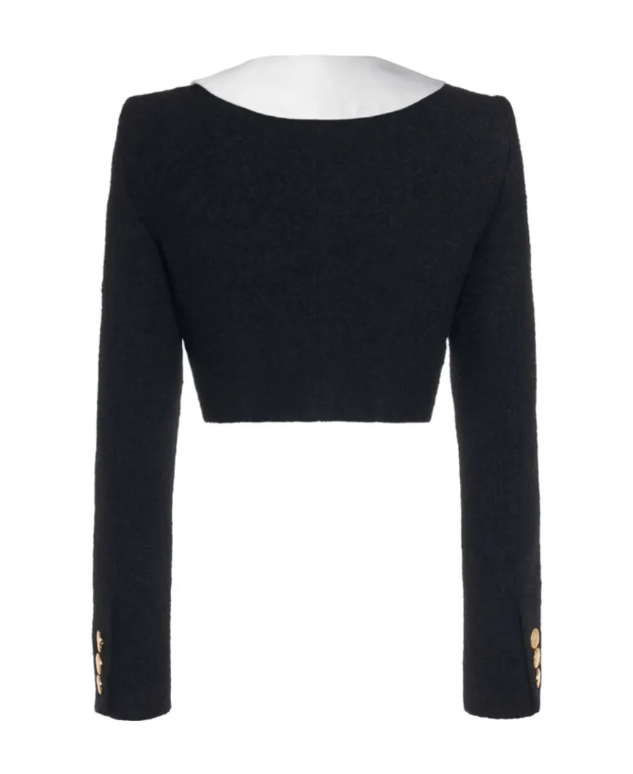 Ruffle-Collar Jacket