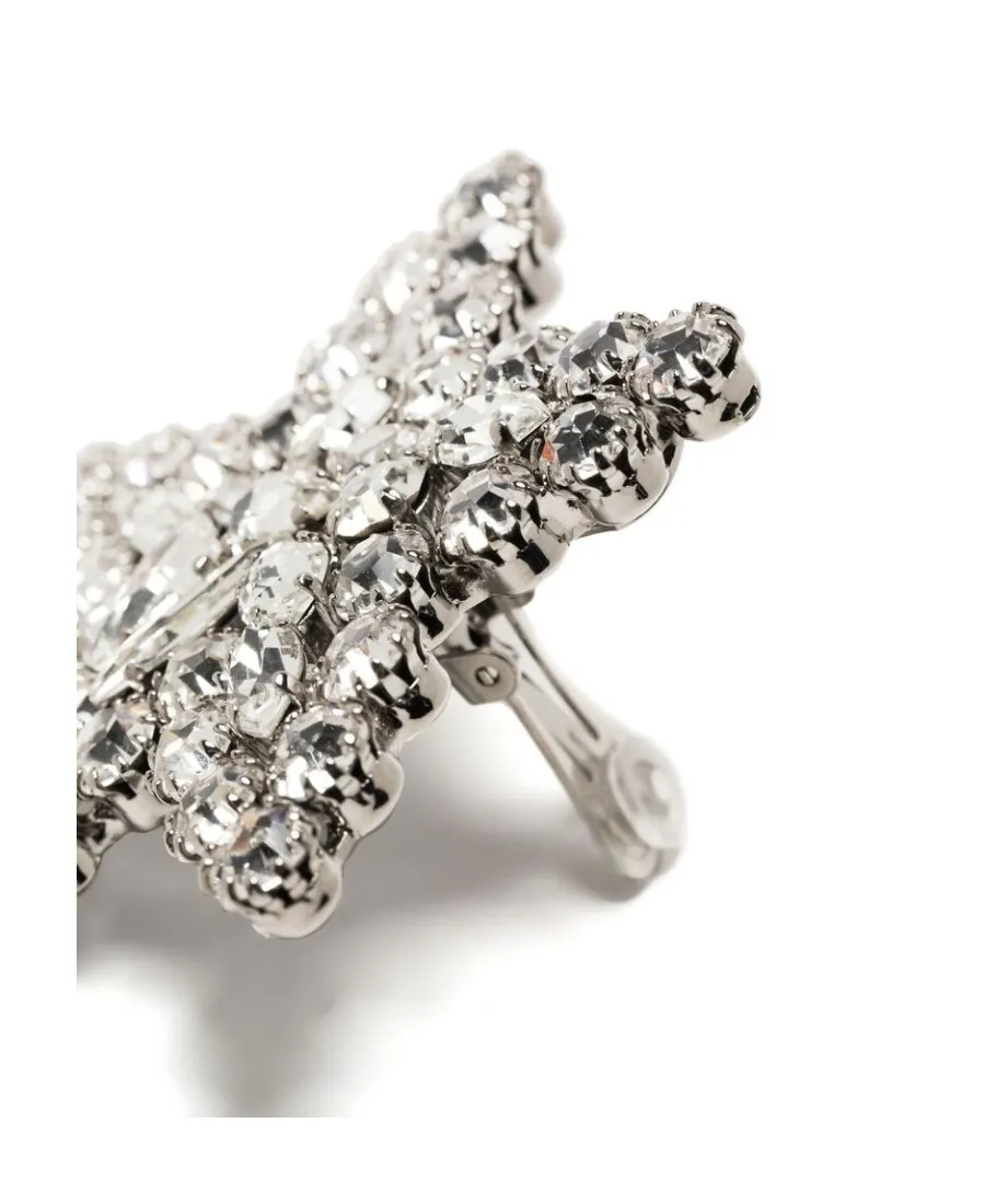 Crystal Star Clip-On Earrings