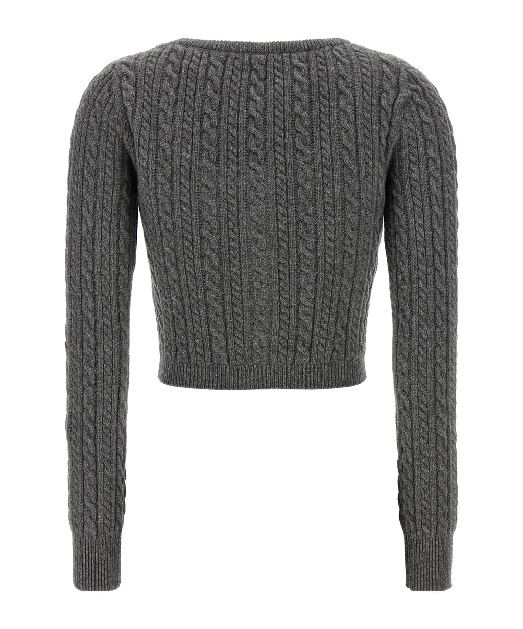 Knitted Cropped Cardigan