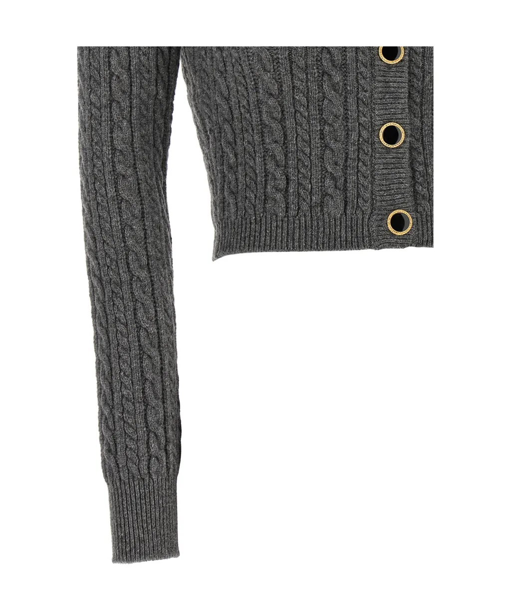 Knitted Cropped Cardigan