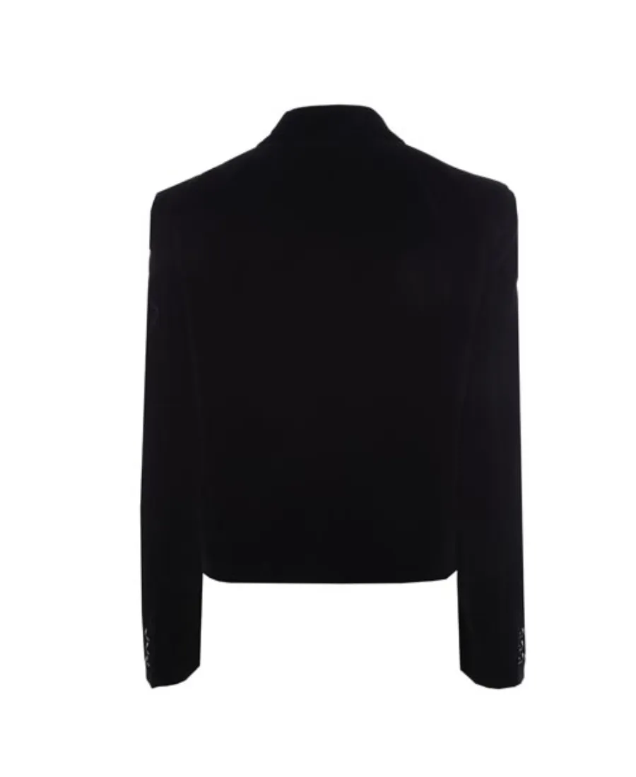 Single-Breasted Cropped Blazer