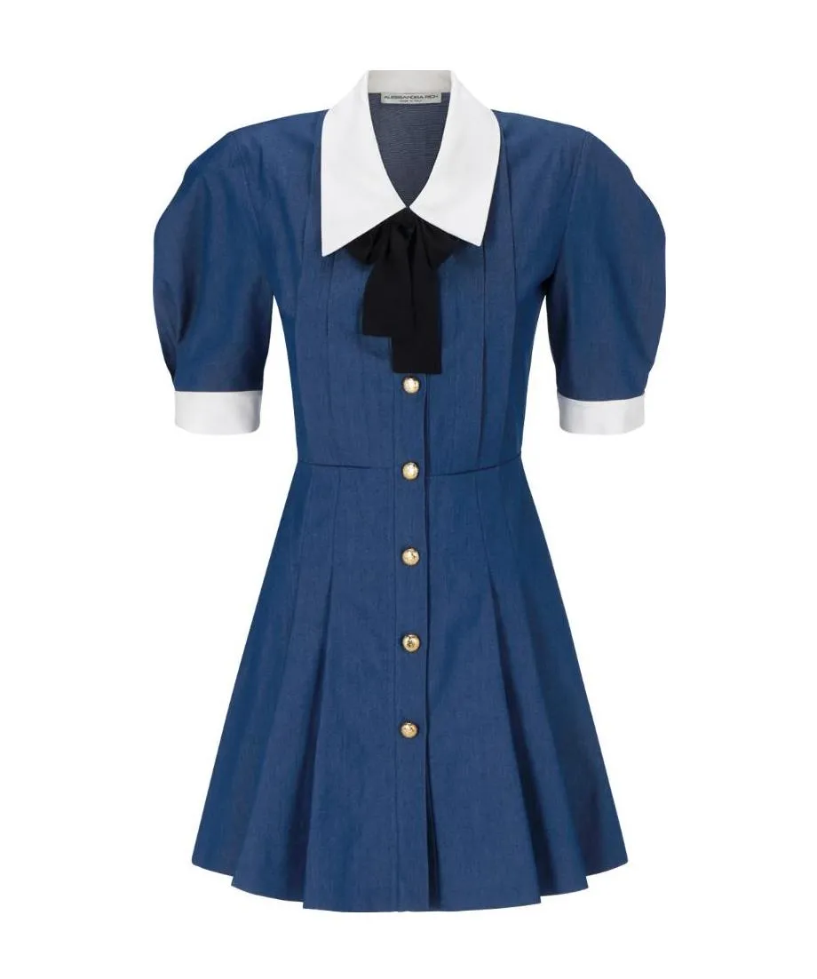 Pleated Mini Dress