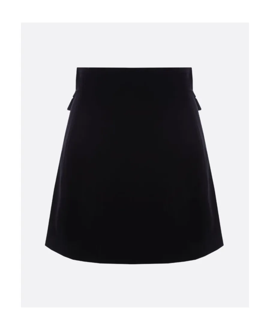 Velvet Mini Skirt