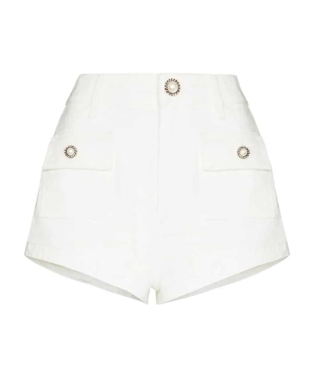 High-Rise Cotton Shorts