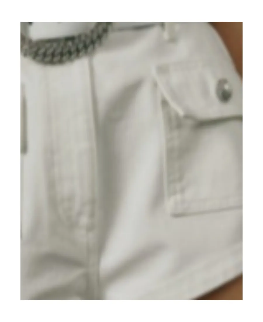 High-Rise Cotton Shorts
