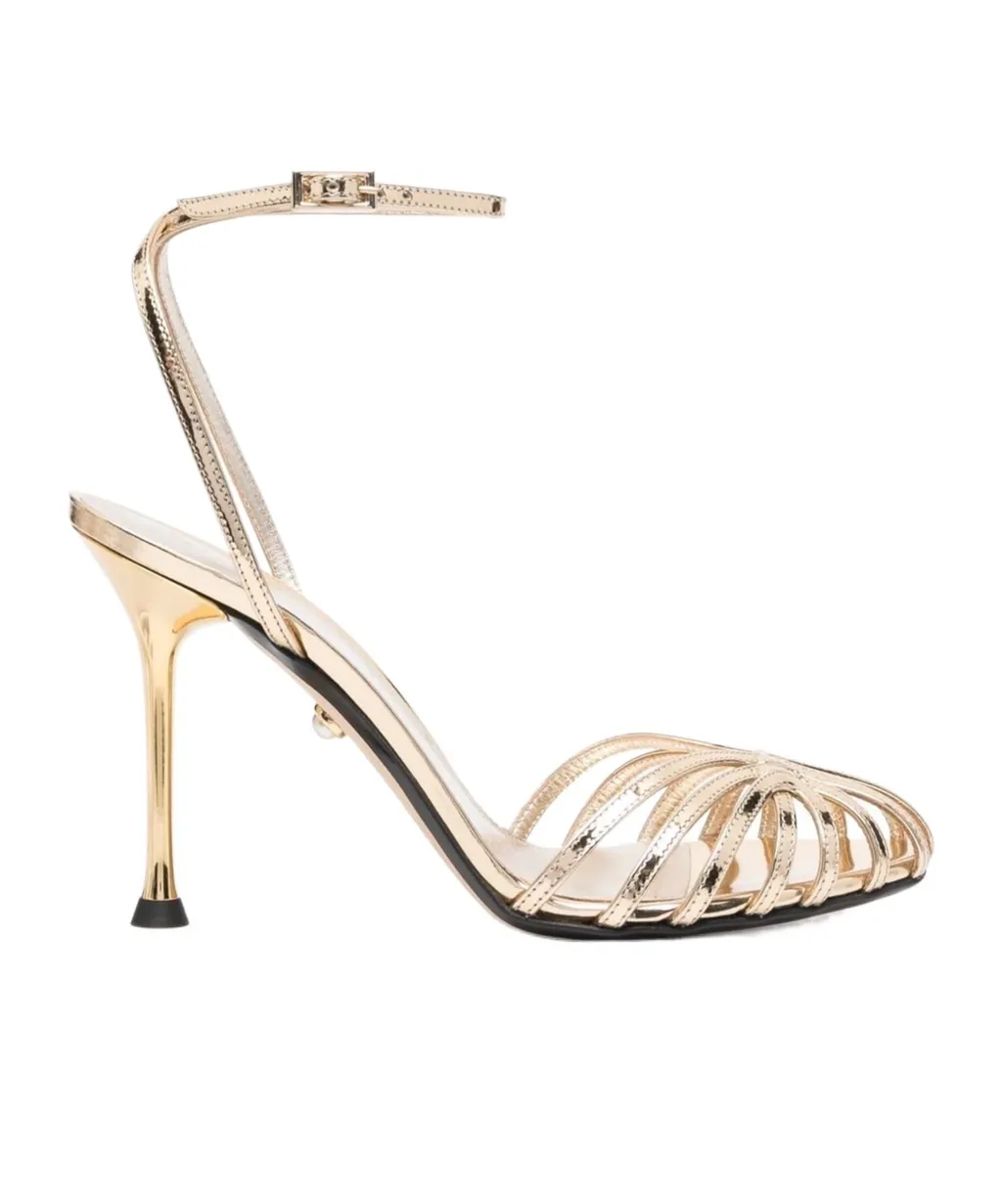 Cage Stiletto Heel Sandals