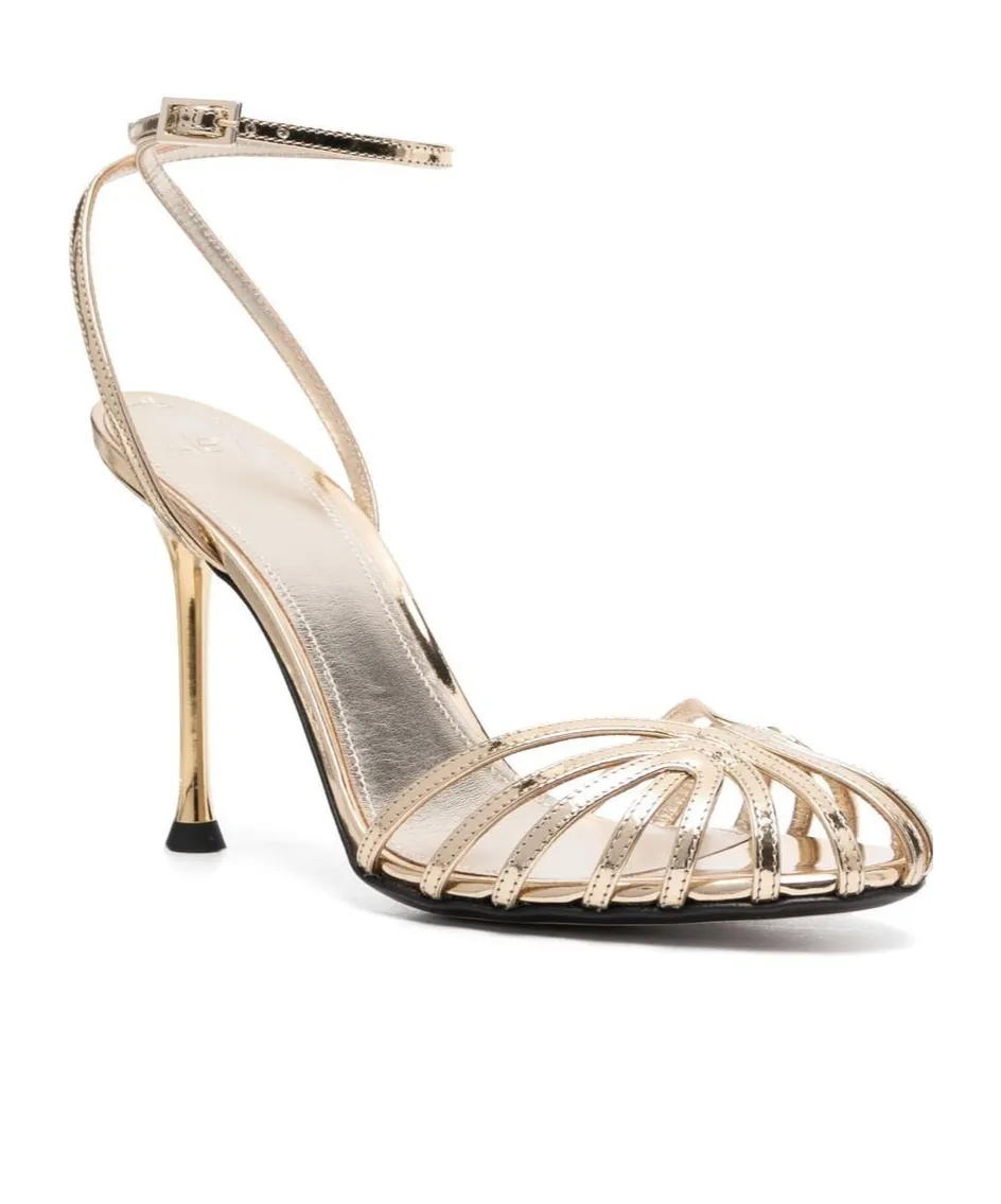 Cage Stiletto Heel Sandals