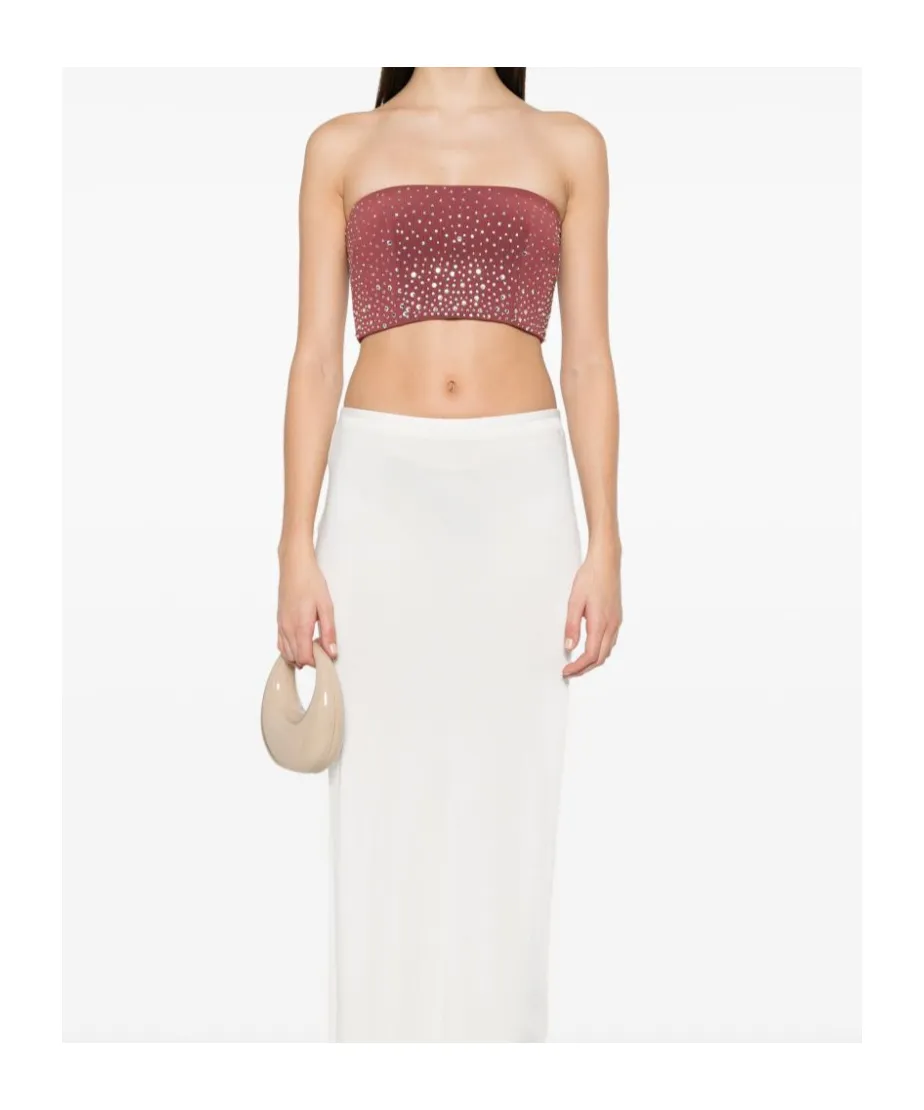 Crystal Embellished Tube Top