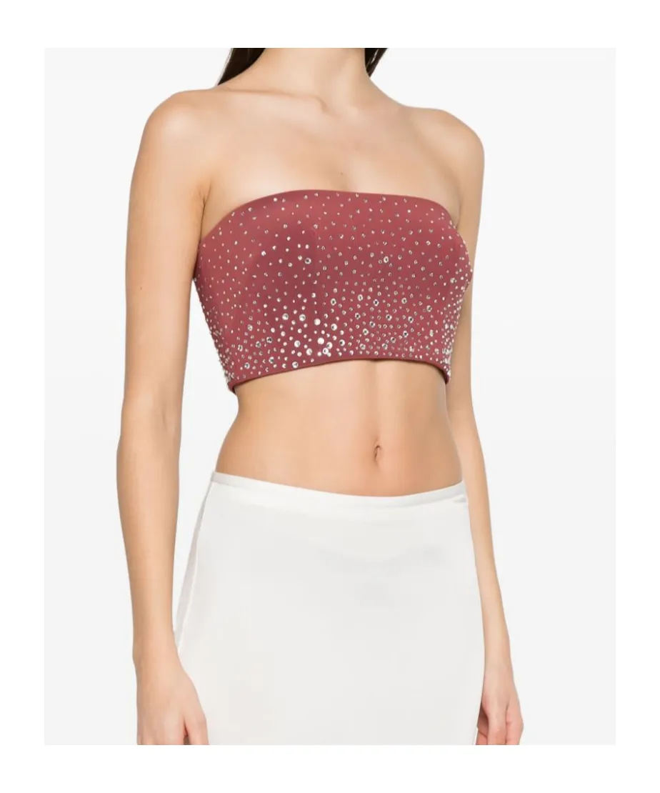 Crystal Embellished Tube Top