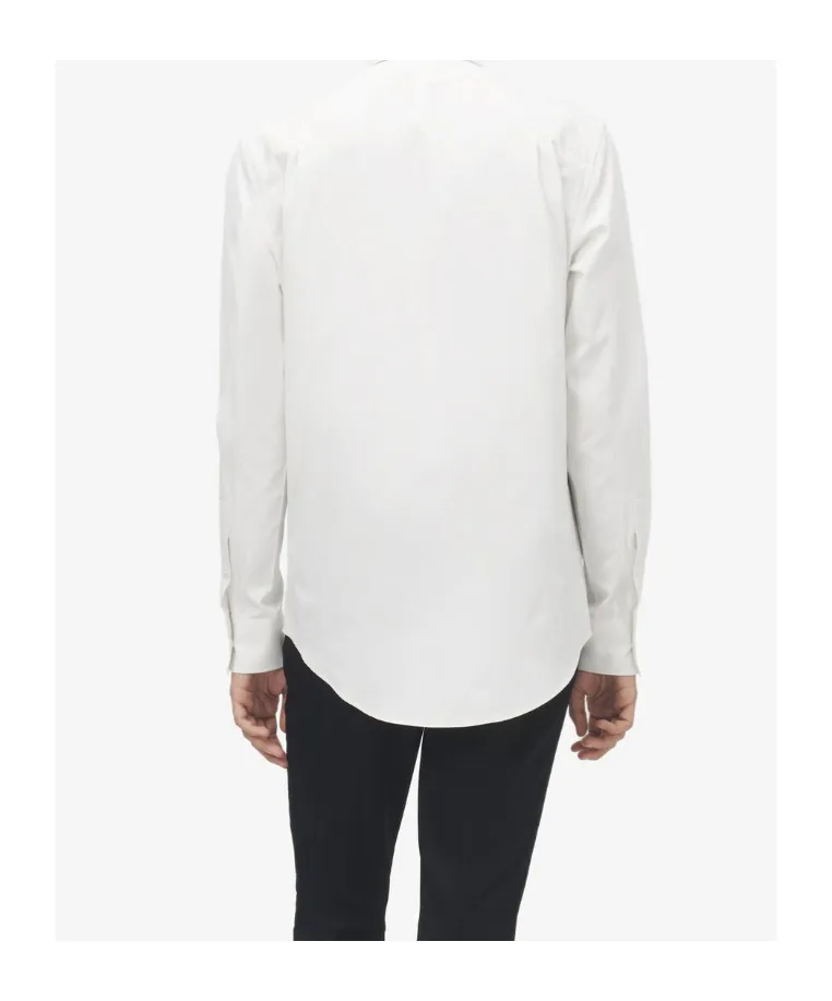 Frogging Detail Poplin Shirt