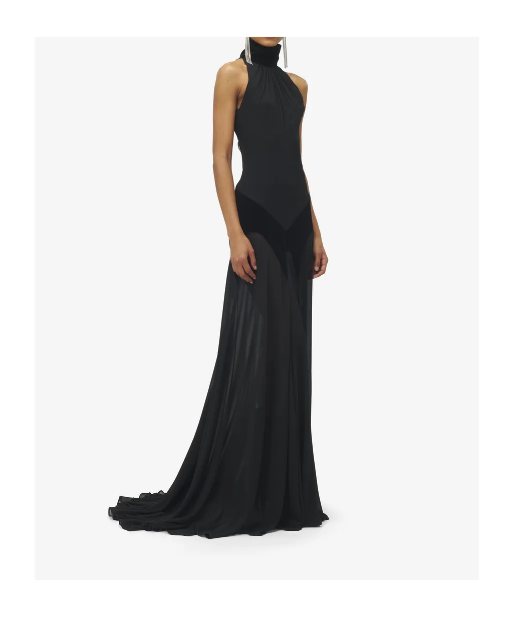 Silk Georgette Evening Dress