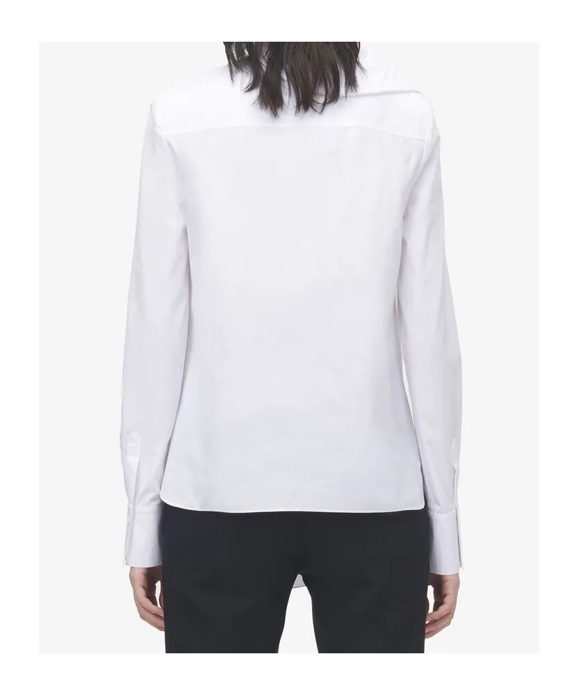 Ruffled Cotton Shirt