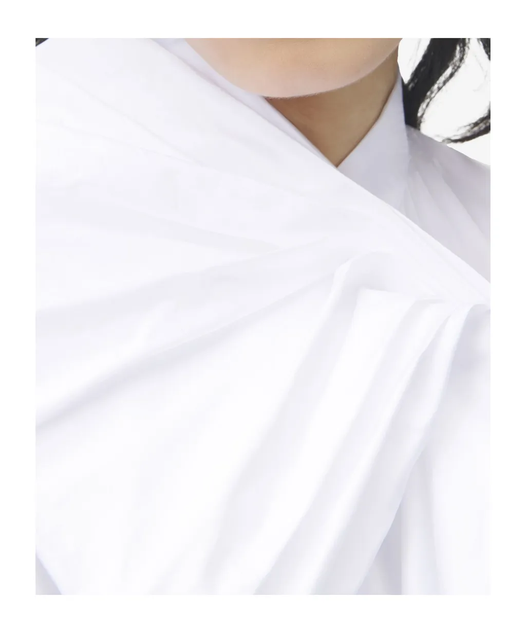 Ruffled Cotton Shirt