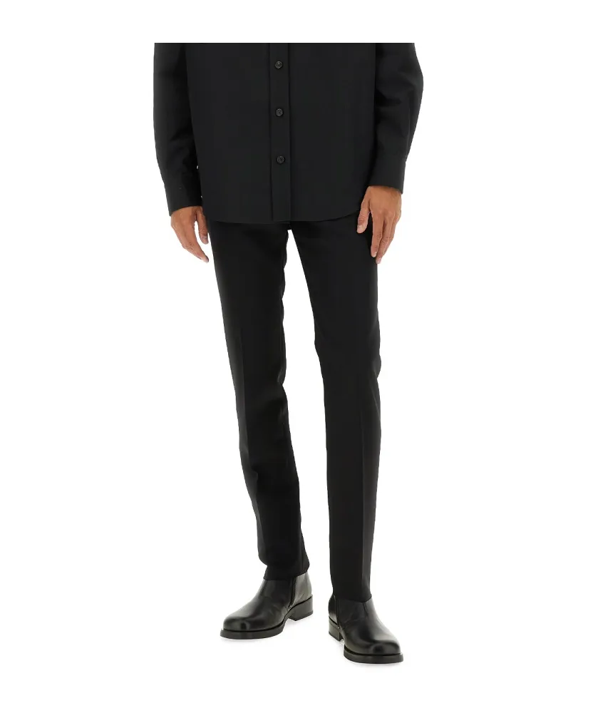 Straight-Leg Tailored Pants