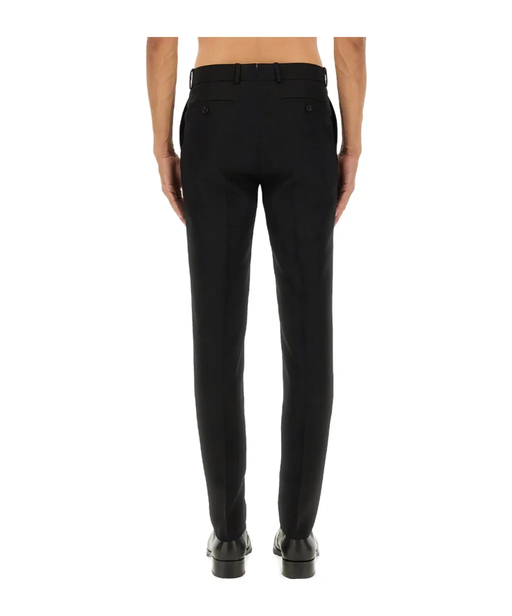 Straight-Leg Tailored Pants