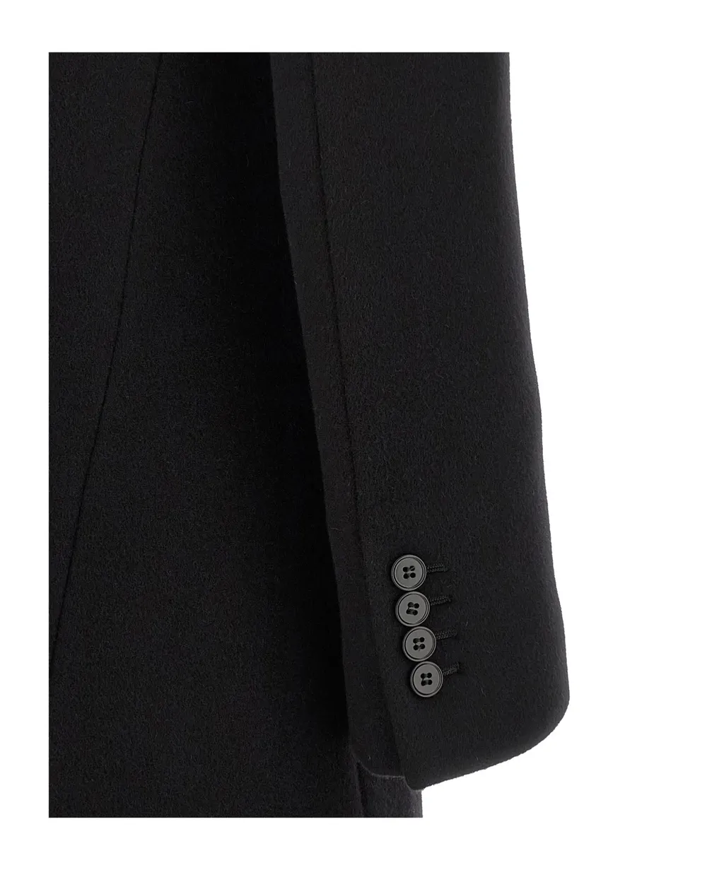 Hourglass Single-Breasted Coat