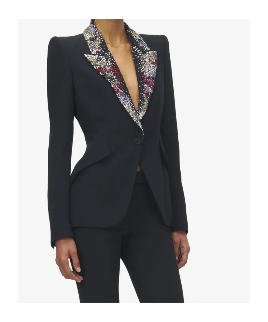Embellished Collared Jacket