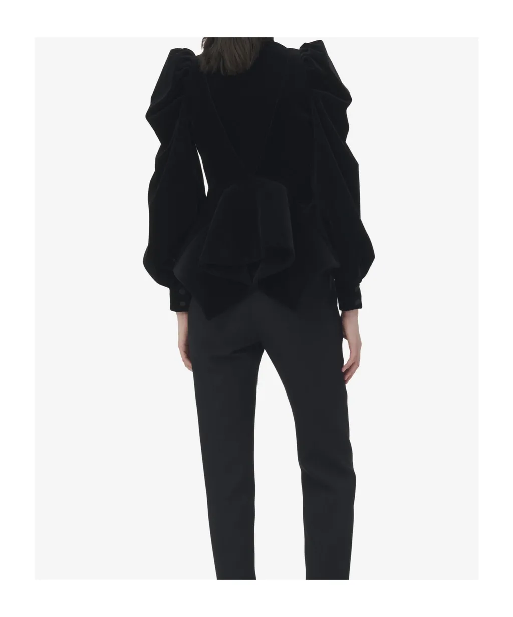Velvet Panel Jacket