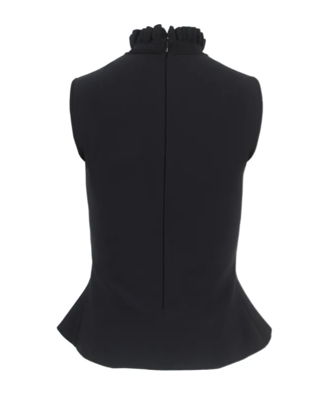 Lace-Panelled Sleeveless Top