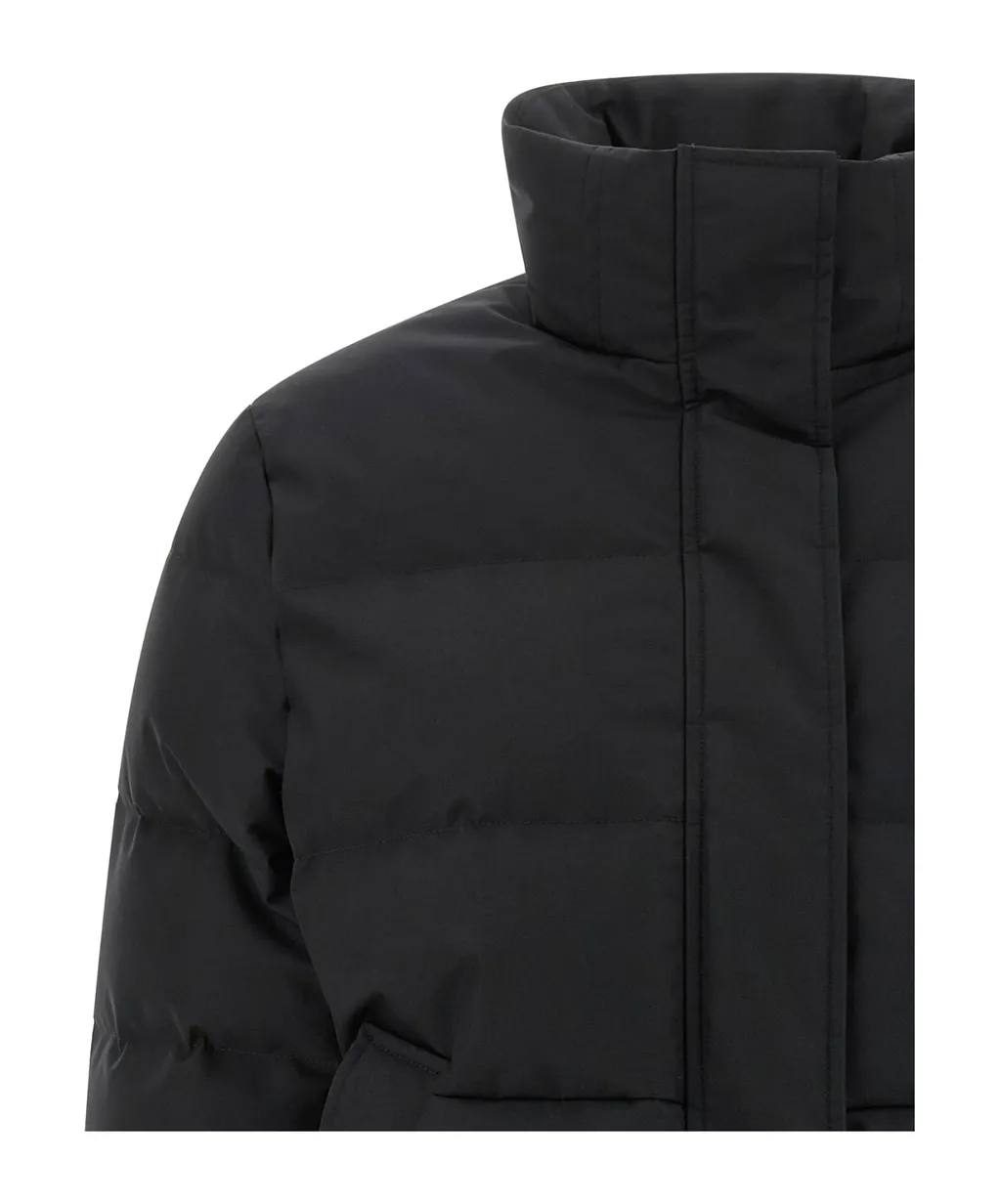 High-Neck Cropped Down Jacket
