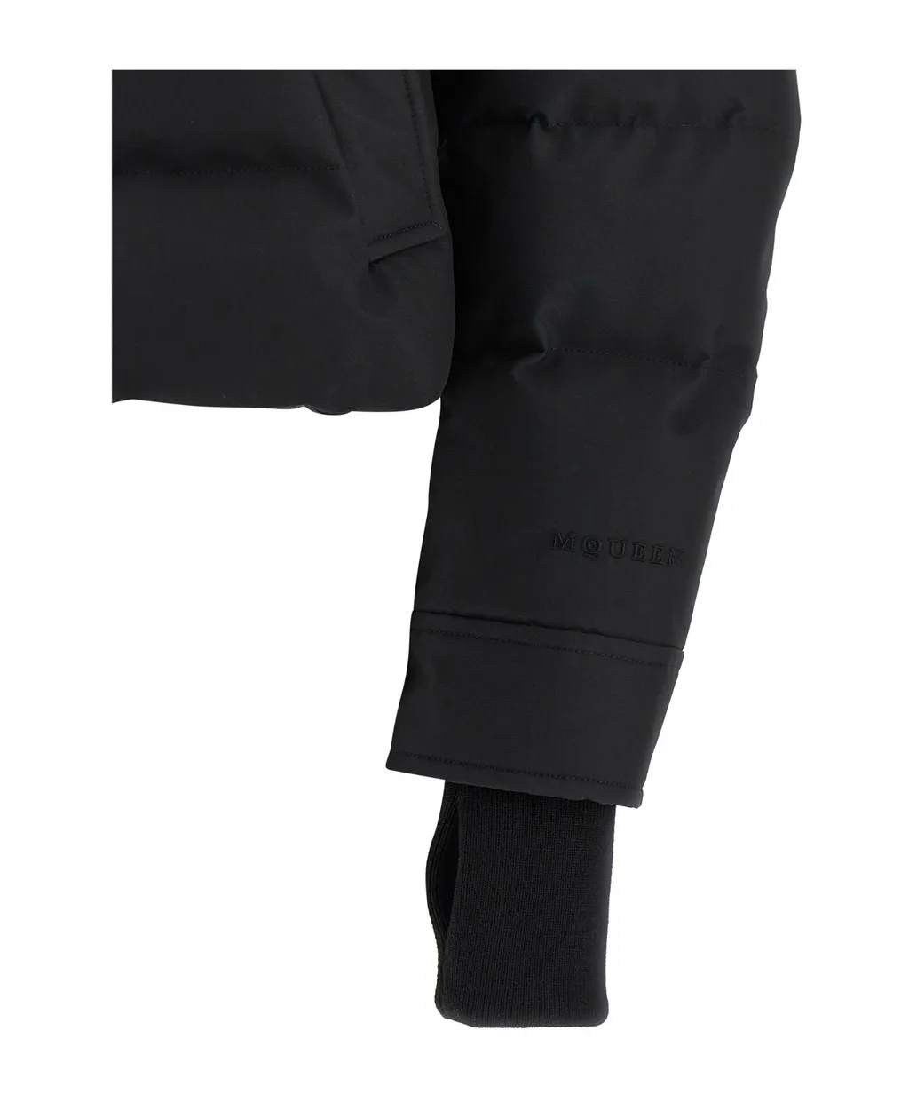 High-Neck Cropped Down Jacket