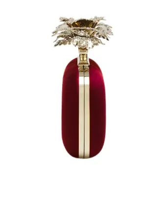 Carnation Knuckle Embellished Clutch Bag