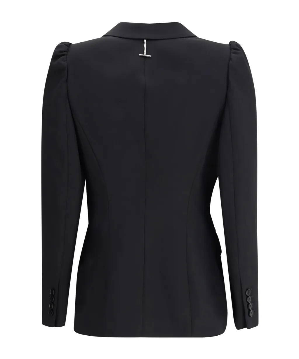 T-Bar Detailed Single Breasted Blazer