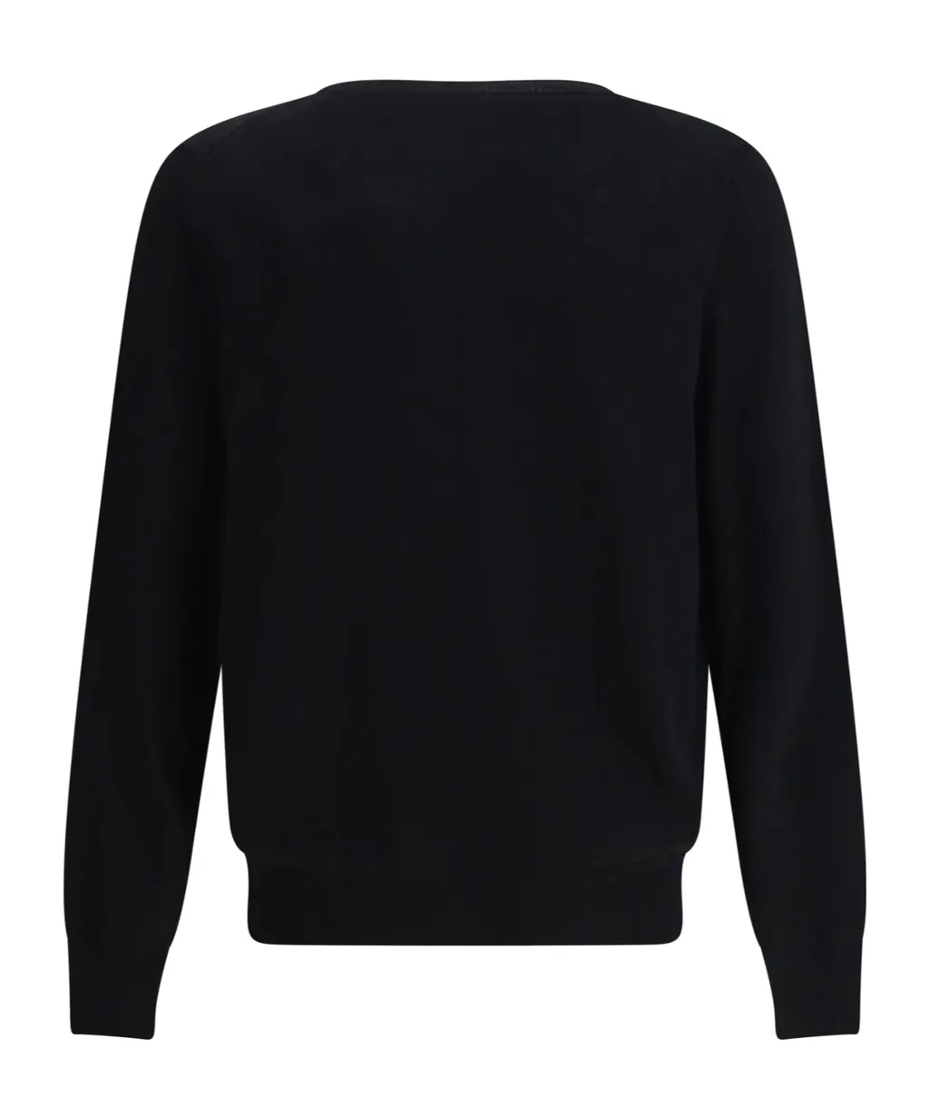 Logo Intarsia-Knit Crewneck Jumper