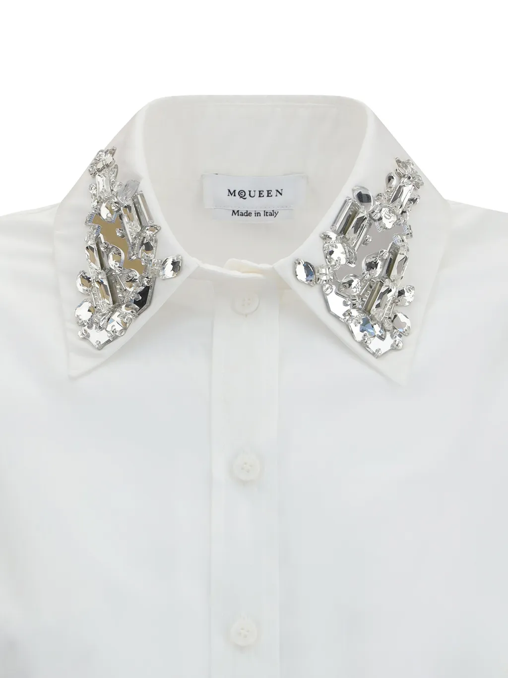 Long Sleeved Embellished Collar Shirt