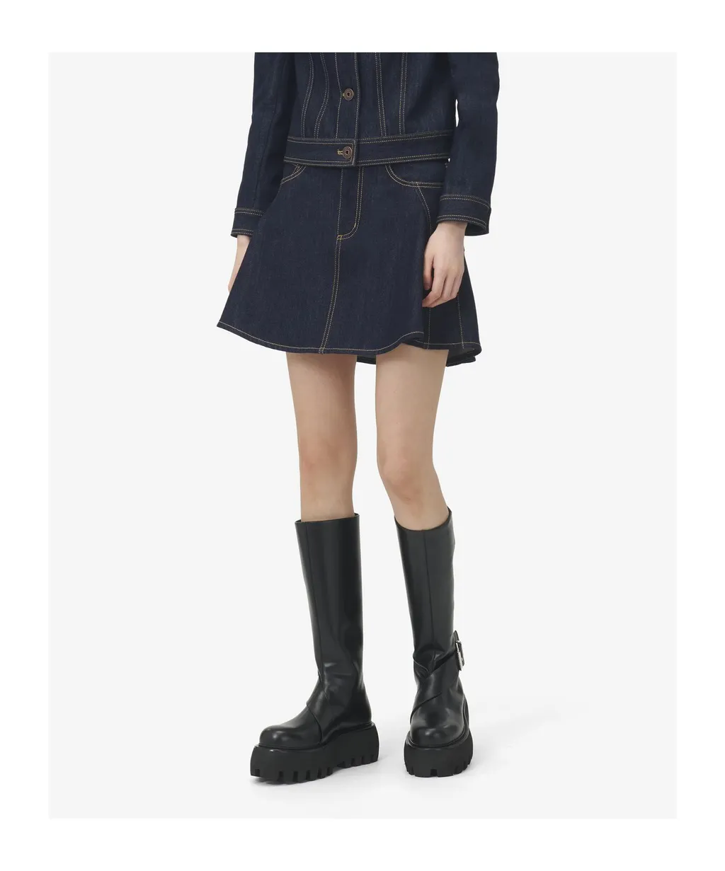 Denim Mini Skirt