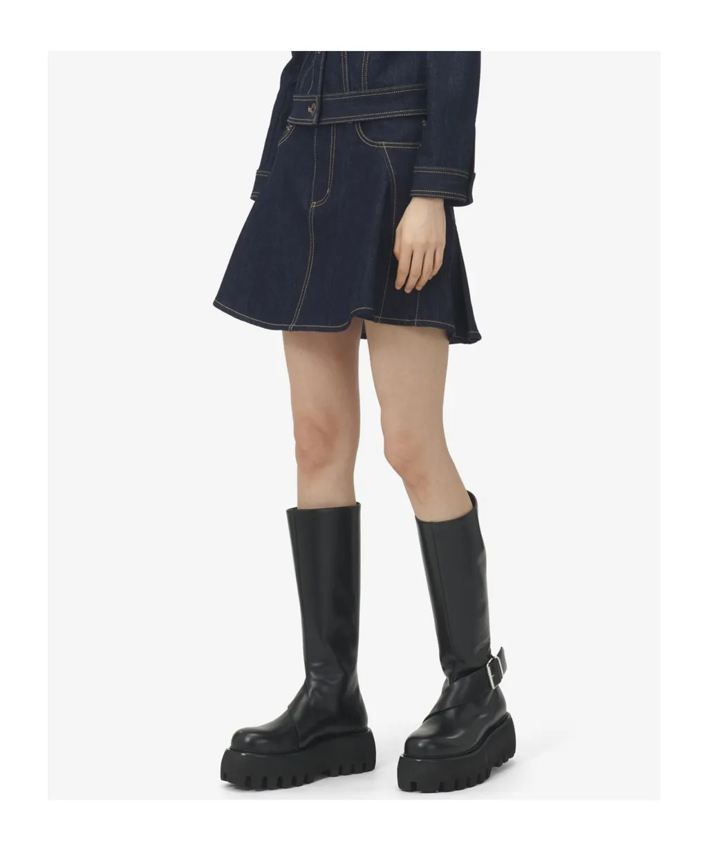 Denim Mini Skirt