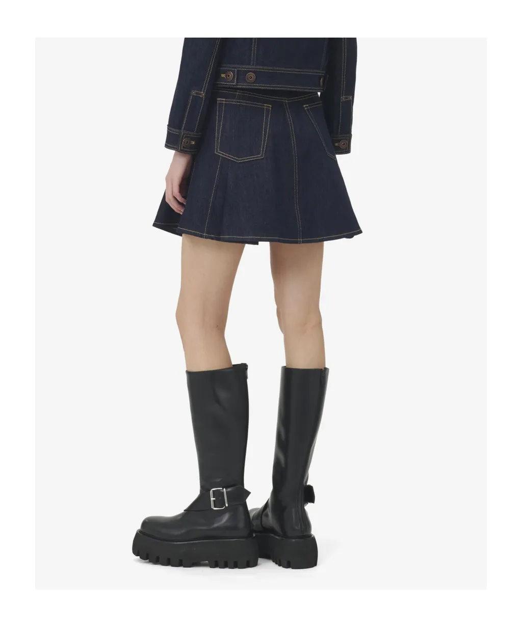 Denim Mini Skirt
