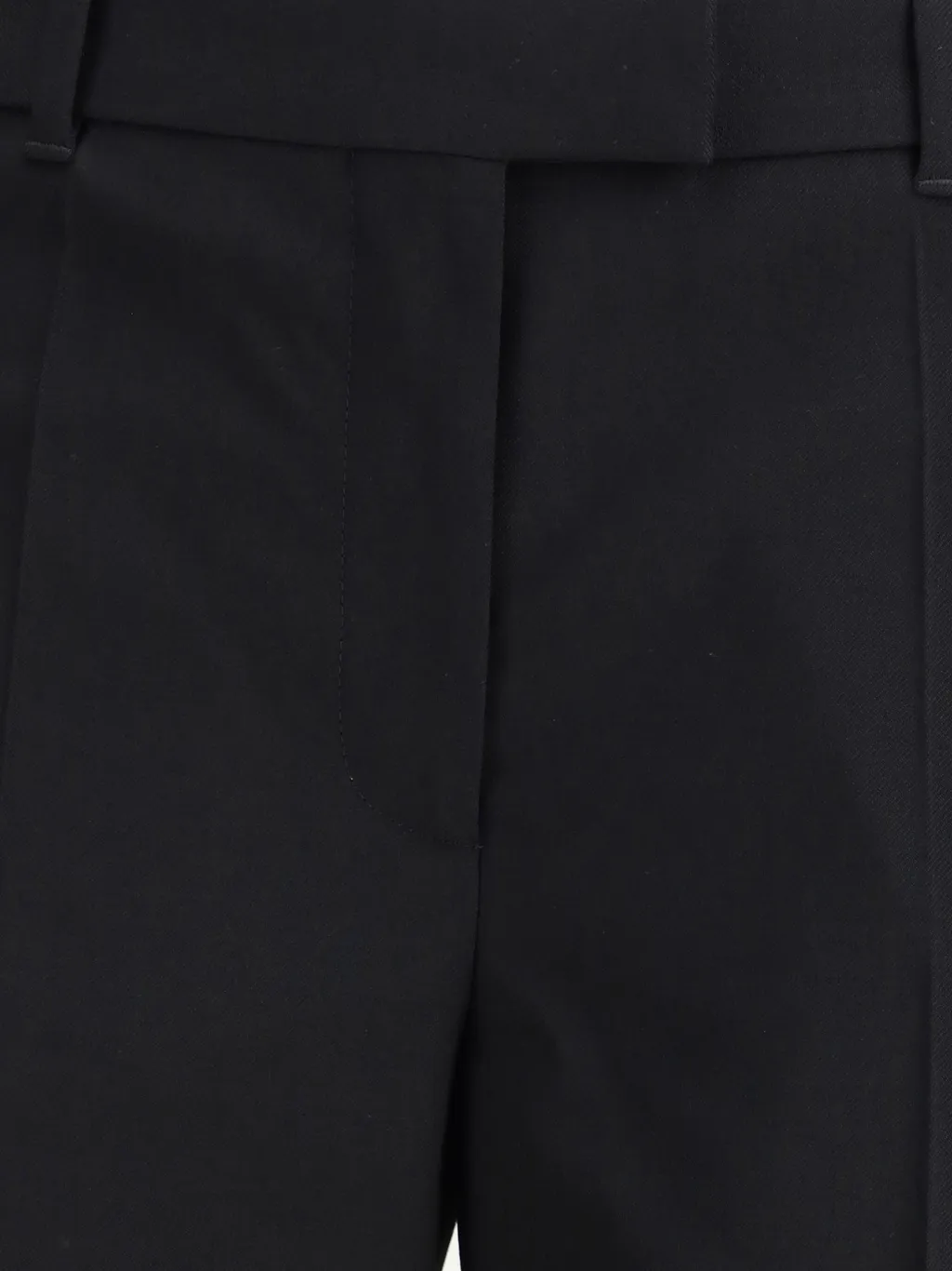 Straight-Leg Pleated Trousers