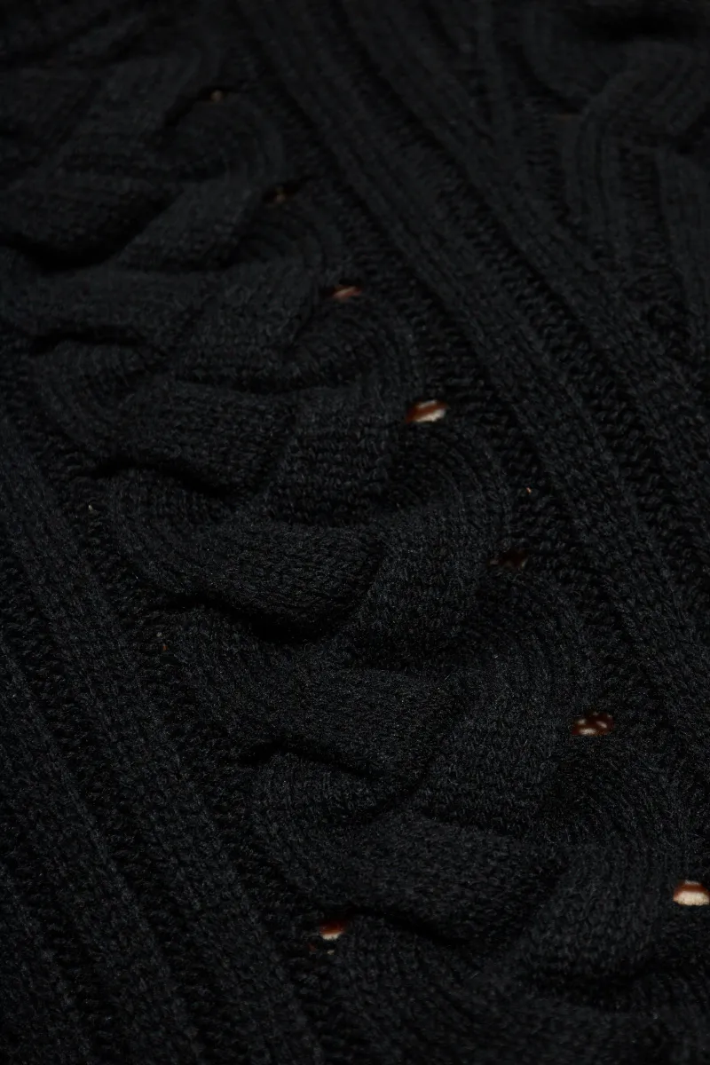 Long Sleeved Knitted Mini Dress