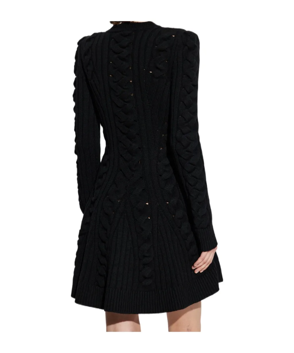 Long Sleeved Knitted Mini Dress