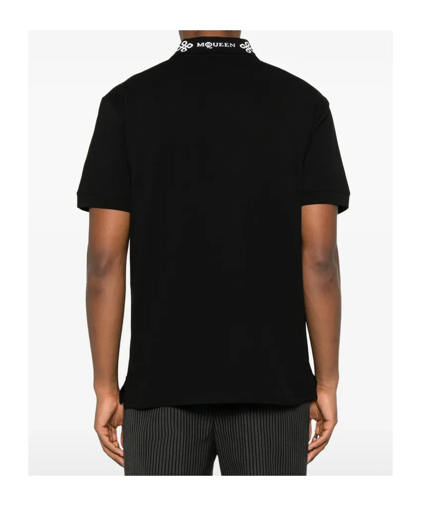 Logo Collar Short Sleeved Polo Shirt