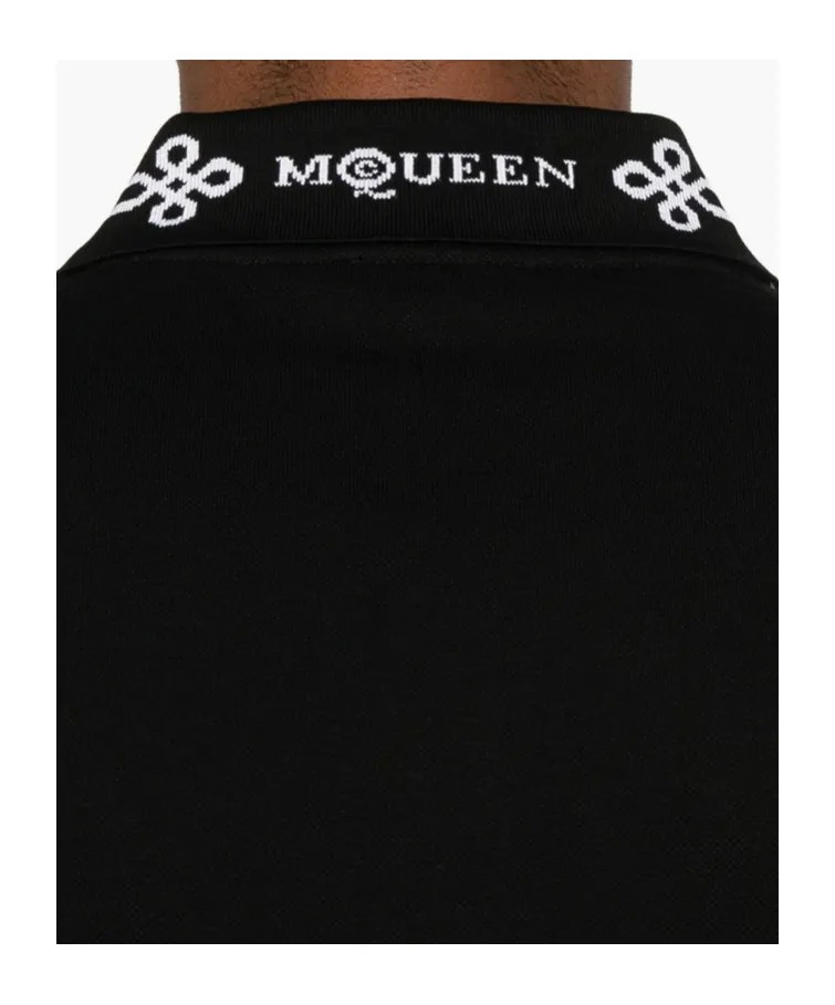 Logo Collar Short Sleeved Polo Shirt
